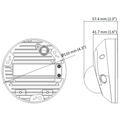 4MP AcuSense WDR IR30m IK08 IP67 オーディオ アラーム SDスロット搭載 ドーム型IPカメラ PoE対応 Hikvision DS-2CD2543G2-IS(2.8MM)