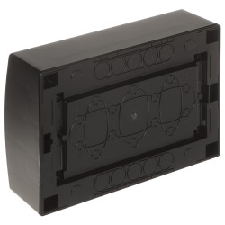 Aufputz-Verteiler 12-Module 1-reihig IP40 schwarz transparente Tür Sicherungskasten Verteilerkasten Elektro-Plast Nasielsk ELEGA