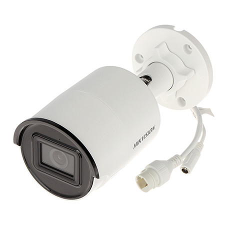 Câmara IP 4 Mpx AcuSense Darkfighter PoE IR 40m Microfone SD IP67 Exterior Bullet IVS Hikvision DS-2CD2046G2-IU(2.8MM)(C)