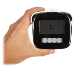 4MP スマートハイブリッドライト AcuSense IPカメラ IR LED 80m IP67 IK10 WDR H.265+ PoE SDスロット Hikvision DS-2CD2T43G2-4LI(4MM)