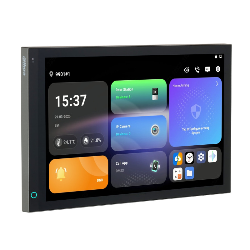 Painel interno IP Wi-Fi 4-Wire 10.1 polegadas Android 14 IPS touch Intercom Smart Home DAHUA SCP3044A-BZ