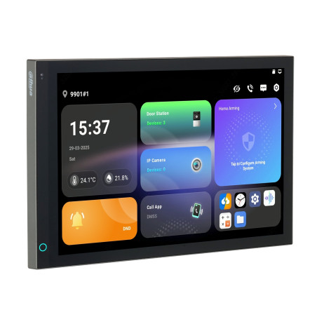 10.1インチ IP Wi-Fi 4線式 Android 14 IPSタッチスクリーン スマートホームインターホン DAHUA SCP3044A-BZ