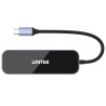 Мултифункционален USB-C разклонител 6в1 HDMI 4K RJ45 Ethernet PD 100W Алуминиев хъб докинг станция UNITEK D1084A