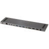 Multifunkčná dokovacia stanica KVM 4K UHD USB-C Hub 12v1 Triple Display PD 100W RJ45 LAN čítačka kariet SD UNITEK D1106AGY01