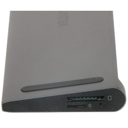 תחנת עגינה רב-תכליתית KVM 4K UHD USB-C Hub 12in1 Triple Display PD 100W RJ45 קורא כרטיסי SD UNITEK D1106AGY01