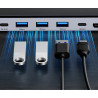 Multifunctional 12-in-1 4K UHD USB-C KVM Docking Station Triple Display PD 100W RJ45 LAN SD Card Reader UNITEK D1106AGY01