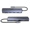 UNITEK 9合1 USB-C 多媒体扩展坞 4K HDMI VGA 千兆网口 SD microSD 读卡器 100W PD 铝合金 UNITEK D1113A