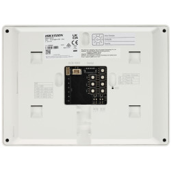 Σετ θυροτηλεόρασης HD 2-καλωδίων 7 ιντσών LCD Wi-Fi RFID IP65 IK08 2 οθόνες λευκό-ασημί Hikvision DS-KIS705EY/2MONITORS