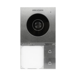 Σετ θυροτηλεόρασης HD 2-καλωδίων 7 ιντσών LCD Wi-Fi RFID IP65 IK08 2 οθόνες λευκό-ασημί Hikvision DS-KIS705EY/2MONITORS