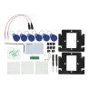 HD 2 laidų vaizdo domofono komplektas 7 colių LCD Wi-Fi RFID IP65 IK08 2 monitoriai baltas-sidabrinis Hikvision DS-KIS705EY/2MON