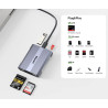 CFexpress Type B SD microSD USB-C 10Gbps alumínium kártyaolvasó hub UNITEK R1022C01