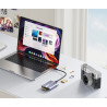 Lecteur de cartes mémoire CFexpress Type B SD microSD USB-C 10Gbps Hub Aluminium UNITEK R1022C01