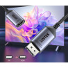 DisplayPort 1.4 kuni HDMI 2.1 8K 60Hz 4K 120Hz HDR Dolby Atmos 15cm videoadapter UNITEK V1611A01