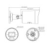 IP-камера 4 Мп ColorVu 3.0 Smart Hybrid Light LED IR 40м Аудіо Динамік Мікрофон IP67 Чорна NEMA 4X Hikvision DS-2CD2047G3-LI2UY/