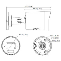 Κάμερα IP 4MP AcuSense Smart Hybrid Light ColorVu WDR 120dB IP67 IR LED 40m SD 512GB PoE Hikvision DS-2CD2043G2-LI(4MM)