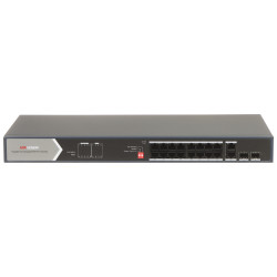 産業用16ポートPoEスイッチ ギガビット SFPアップリンク Hi-PoE 90W ウォッチドッグ ポート分離 19インチ 1U Hikvision DS-3E0520HP-E