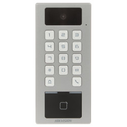 Ελεγκτής πρόσβασης IP WiFi Bluetooth Αναγνώστης RFID 13.56MHz Πληκτρολόγιο Κάμερα 2Mpx SIP 2.0 IK09 IP65 Θυροτηλέφωνο Hikvision 