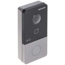 IP Wi-Fi videó kaputelefon kültéri egység egy előfizetőhöz RFID 13.56MHz olvasó Full HD PoE IP65 Hikvision DS-KV6113-WPE1(C)/SUR