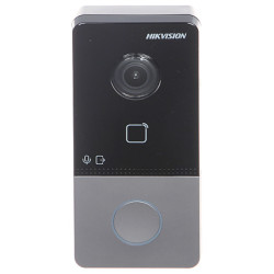 IP Wi-Fiビデオドアホン 屋外パネル 1世帯用 RFIDリーダー 13.56MHz Full HD PoE IP65 Hikvision DS-KV6113-WPE1(C)/SURFACE