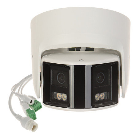 מצלמת IP 4 Mpx 2x2.8mm ColorVu עם תאורת LED והרתעה פעילה Hikvision DS-2CD2347G2P-LSU/SL(2.8MM)(C)
