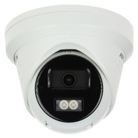 Caméra IP AcuSense 8 Mpx 4K UHD 2.8 mm avec éclairage à lumière blanche et fonction de dissuasion active Hikvision DS-2CD2383G2-