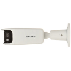 8Mpx ColorVu 180 Degree Panoramic IP Camera LED 40m Audio Alarm PoE IP67 IVS Active Deterrence Strobe Hikvision DS-2CD2T87G2P-LS