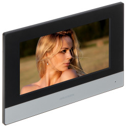 IP WiFi videodørtelefonmonitor 7 tommer touch PoE alarm intercom Hikvision DS-KH6320-WTE1/EU