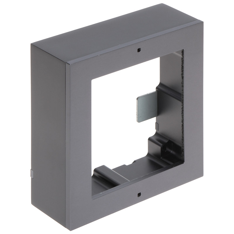 Surface mount housing for modular video intercom 1-module aluminium graphite IP65 external installation Hikvision DS-KD-ACW1