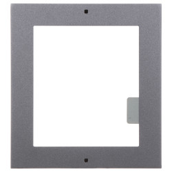 Surface mount housing for modular video intercom 1-module aluminium graphite IP65 external installation Hikvision DS-KD-ACW1