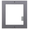 Boîtier en saillie pour portier vidéo modulaire 1 module aluminium graphite IP65 montage extérieur Hikvision DS-KD-ACW1