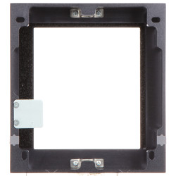 Surface mount housing for modular video intercom 1-module aluminium graphite IP65 outdoor installation Hikvision DS-KD-ACW1