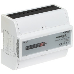 Üç Fazlı Analog Elektrik Enerjisi Sayacı DIN Rayı 3x230V/400V 100A kWh Virone EM-10