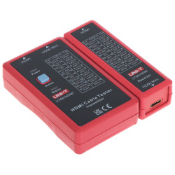 HDMI és mini HDMI kábelteszter, vezetékdiagnosztika, folytonosságvizsgálat, hibakereső UNI-T UT-681-HDMI