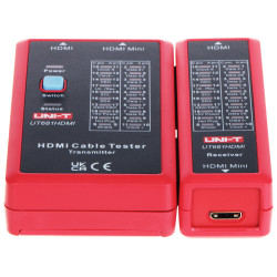 HDMI 및 mini HDMI 케이블 테스터 케이블 진단 도통 테스트 결함 탐지기 UNI-T UT-681-HDMI