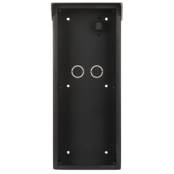 Caixa de montagem saliente para videoporteiro modular de 3 módulos com proteção contra chuva alumínio preta DAHUA VTM27R3