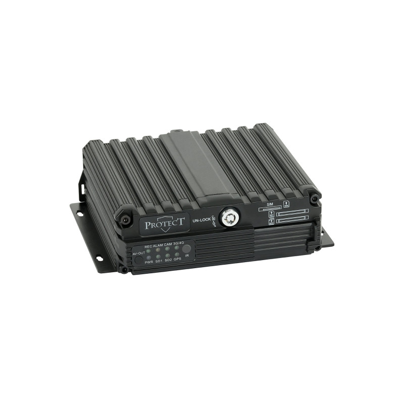 4-kanals mobil AHD CVBS IP GPS G-Sensor H.265 optager til overvågning af lastbiler og busser Protect PROTECT-308
