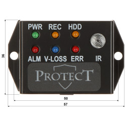Kontrollpanel for mobile opptakere IR-forlenger RS-485 LED-status diagnostikk for mobile CCTV-systemer Protect PROTECT-LED-KL-1