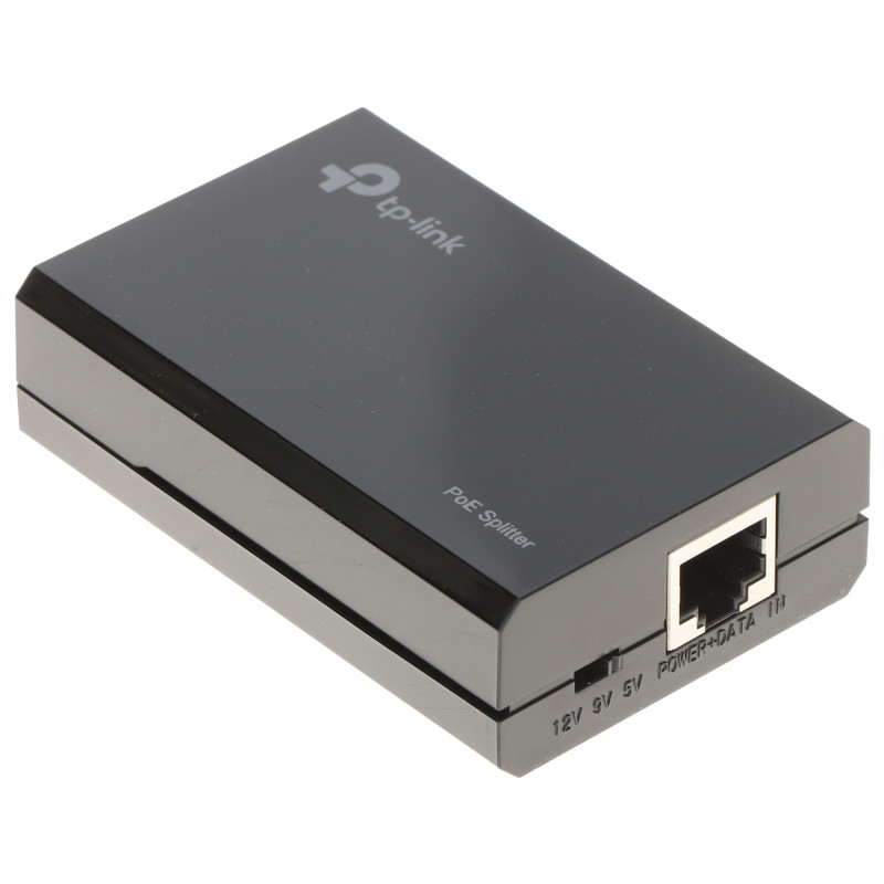 千兆以太网PoE供电分离器 5V 9V 12V DC IEEE 802.3af RJ45适配器适用于IP摄像机和AP TP-LINK TL-POE10R