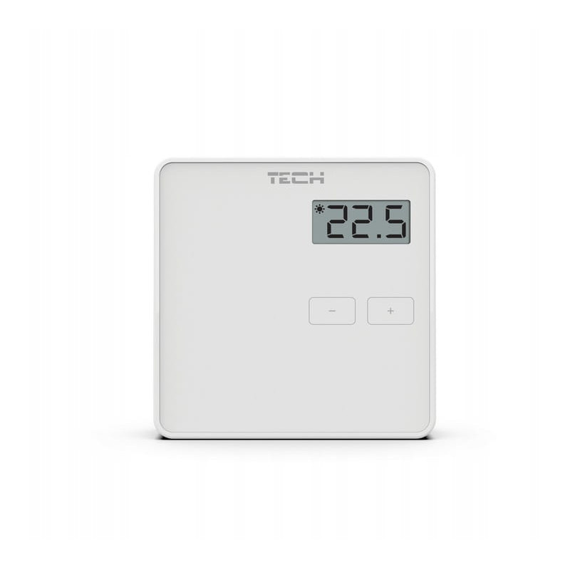 Przewodowy regulator pokojowy termostat do pieca kotła biały LED sterownik temperatury TECH TECHST294V1B
