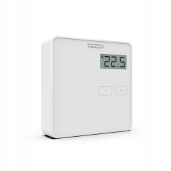 Przewodowy regulator pokojowy termostat do pieca kotła biały LED sterownik temperatury TECH TECHST294V1B