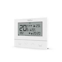 Przewodowy Regulator Pokojowy Szklany Panel Tygodniowy do Pieca Kotła Gazowego Klimatyzacji TECH TECHST292V3B