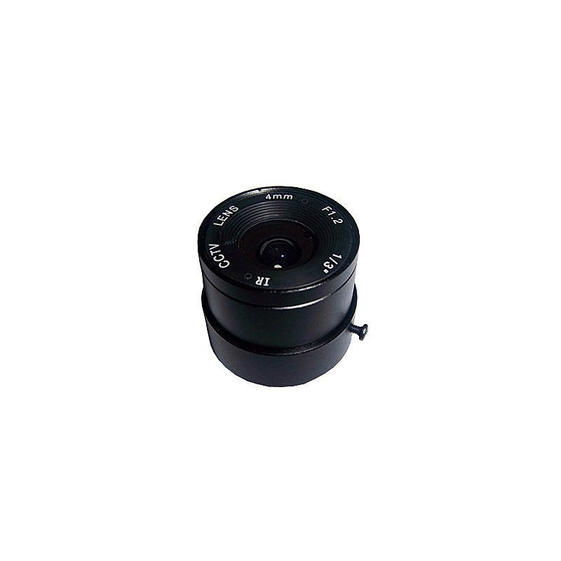 OBIEKTYW stały 4mm szklany do kamer przemysłowych CCTV - 78st z filtrem podczerwieni IR AC4133