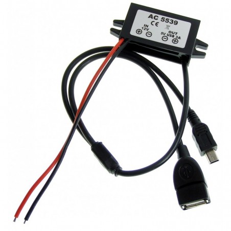 Netzteil USB Micro 5V 12V Auto Inverter 3A Spannung Konverter Ladegerät KFZ  AC9761