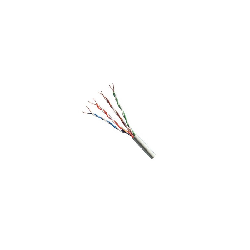 UTP KAT5 twisted pair network cable, 4 pairs without shielding - length 1m - 100% COPPER ACTii AC4500