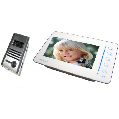 Video intercom 7 inches 960x480, CMOS 0.3Mpx camera, touch screen, 4 cameras ACTii AC3057