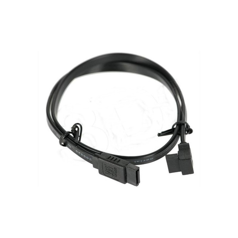 Black SATA 46cm angle cable ACTii AC6446