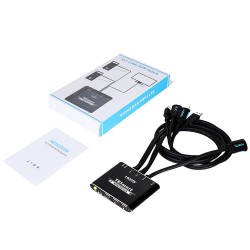 Chaveador KVM 2x1 HDMI 4K 1080p 3x USB 2.0 10.2Gbps Controle por Atalho e Botão ACTii AC2663