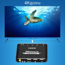 Chaveador KVM 2x1 HDMI 4K 1080p 3x USB 2.0 10.2Gbps Controle por Atalho e Botão ACTii AC2663