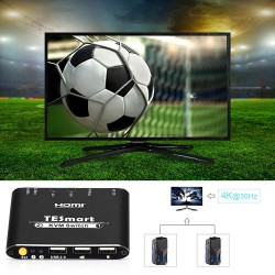 Chaveador KVM 2x1 HDMI 4K 1080p 3x USB 2.0 10.2Gbps Controle por Atalho e Botão ACTii AC2663