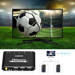 KVM switch 2x1 HDMI 4K 1080p 3x USB 2.0 10.2Gbps Control of Shortcut Key and Button ACTii AC2663